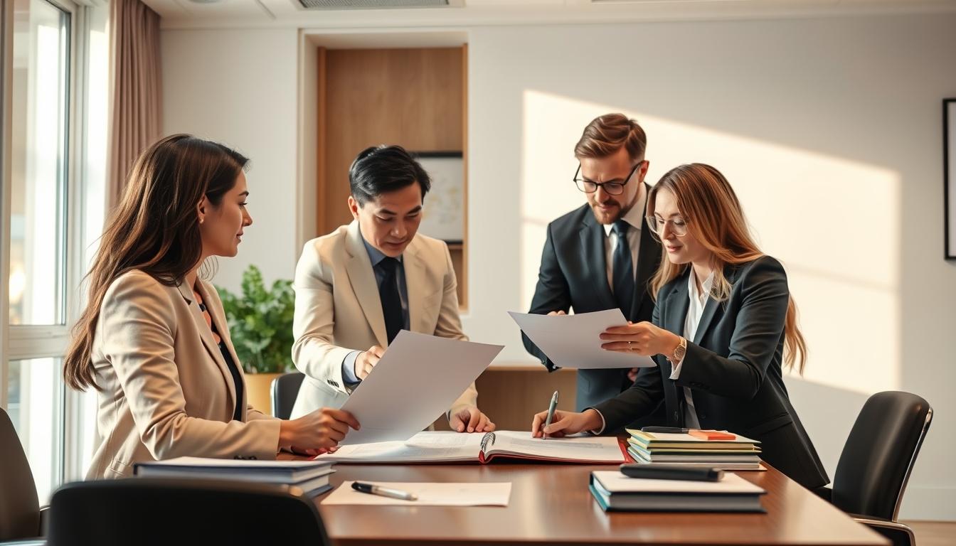 Coordinating closing documents and schedules for a property